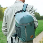 Hellblauer Rucksack