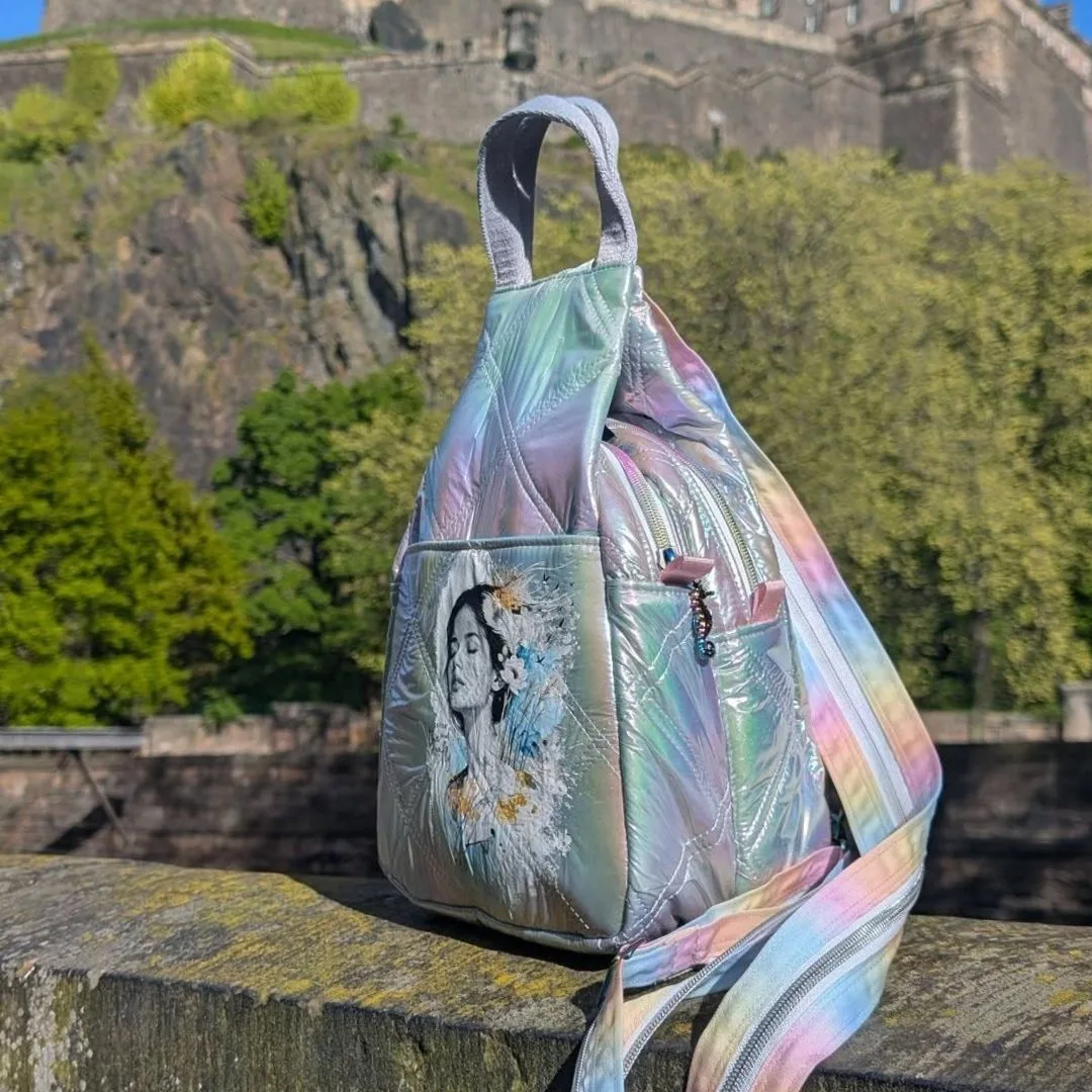Rucksack aus gestepptem Jackenstoff