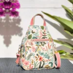 Bunte selbst genähte Tasche