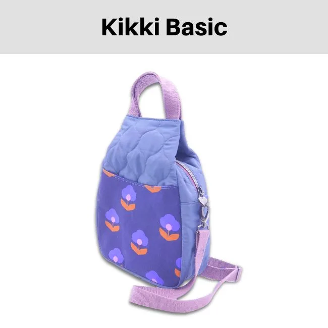 Produktbild Kikki Basic Eine blaue, knautschige Handtasche